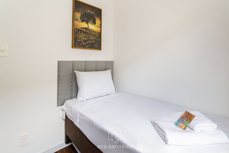 Apartamento amplo, no centro, com lazer completo