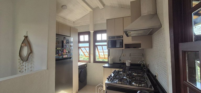 Casa p/4, churrasq. e vista do mar perto da praia