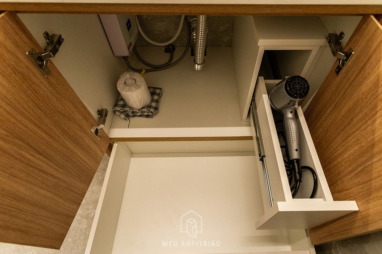 Studio for 4 people, leisure, near Allianz Parque