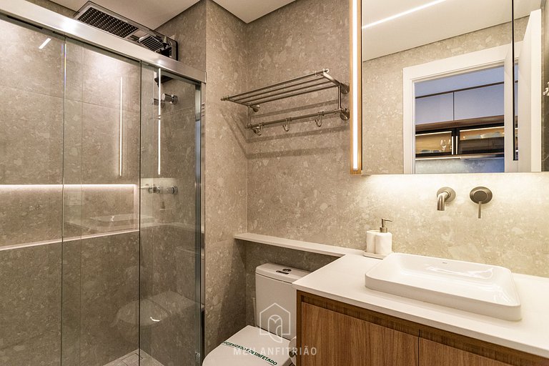 Studio for 4 people, leisure, near Allianz Parque