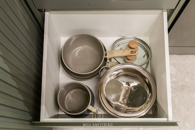 Studio for 4 people, leisure, near Allianz Parque