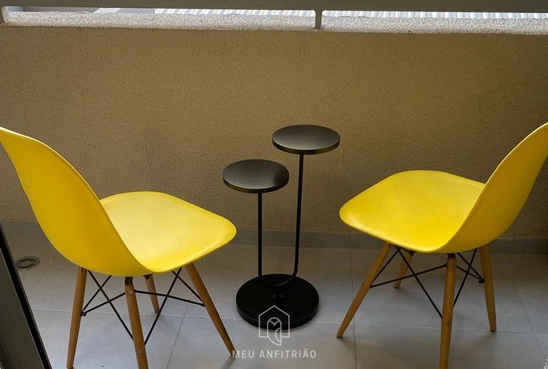 New studio, balcony, leisure, 100m from subway