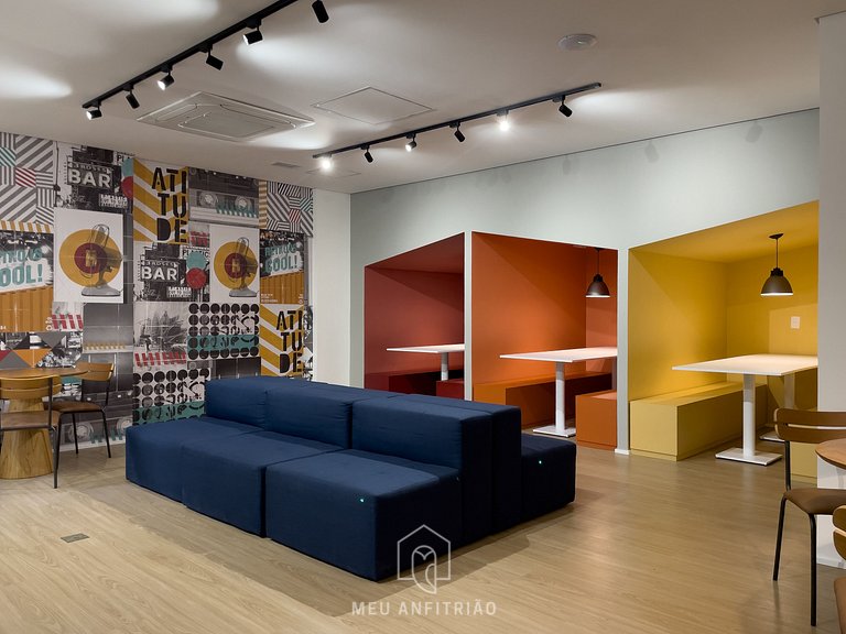 Apto decorado p/4 pessoas a 800m do Beco do Batman