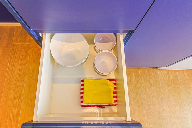 Well decorated, gym, near Allianz Parque.