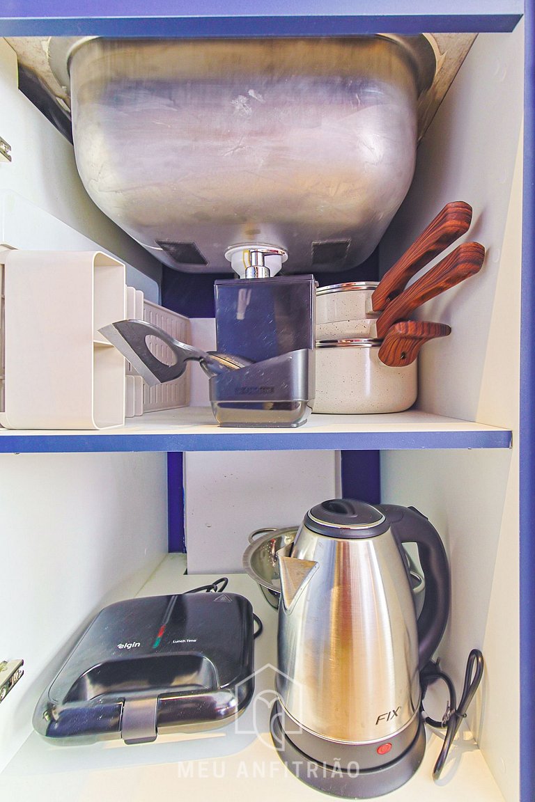 Well decorated, gym, near Allianz Parque.