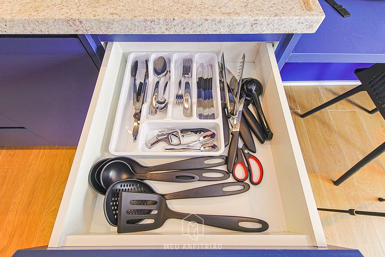 Well decorated, gym, near Allianz Parque.