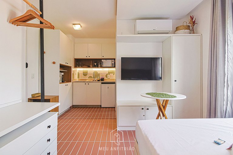 Modern studio for 2, near Allianz Parque.