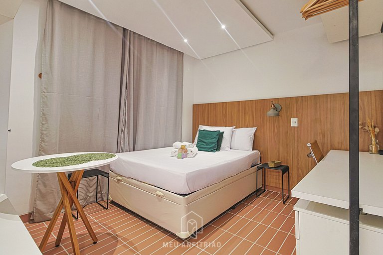 Modern studio for 2, near Allianz Parque.