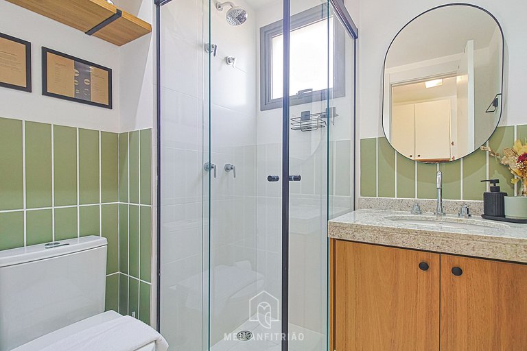 Modern studio for 2, near Allianz Parque.