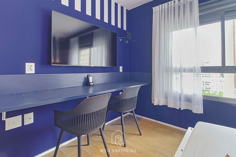 Bem decorado, academia, perto do Allianz Parque