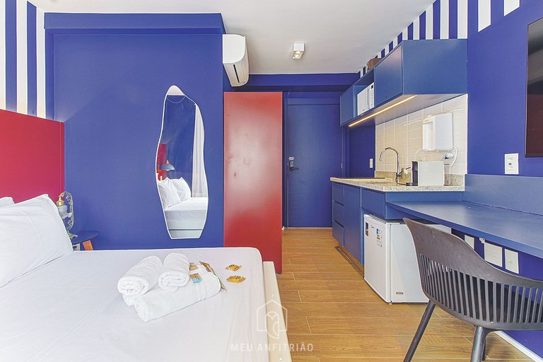 Bem decorado, academia, perto do Allianz Parque