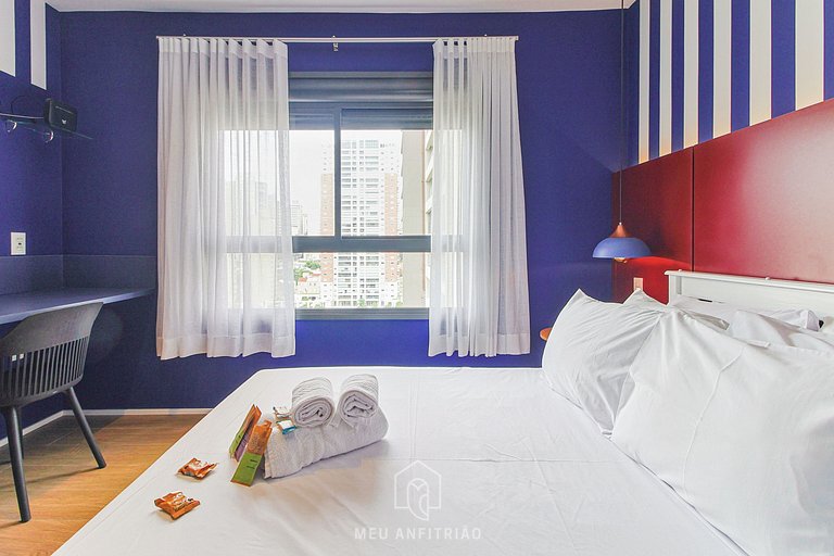 Bem decorado, academia, perto do Allianz Parque