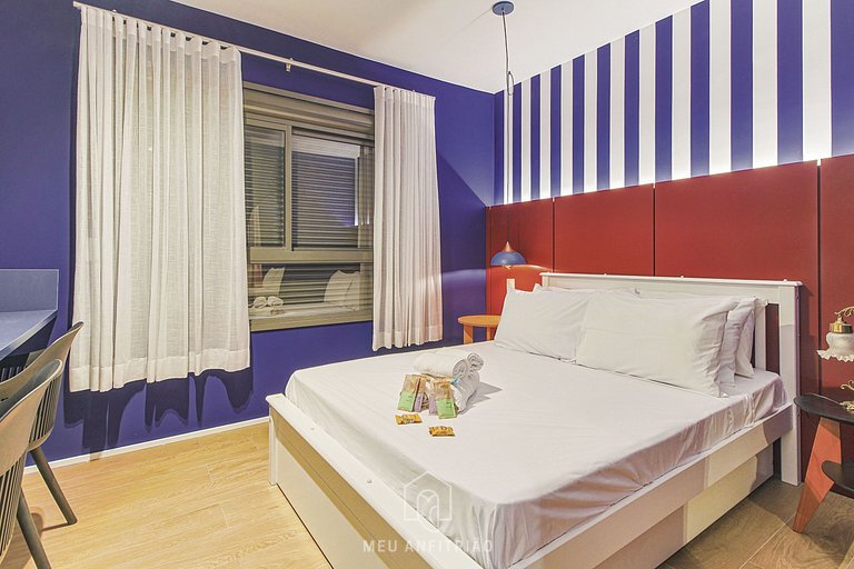 Bem decorado, academia, perto do Allianz Parque