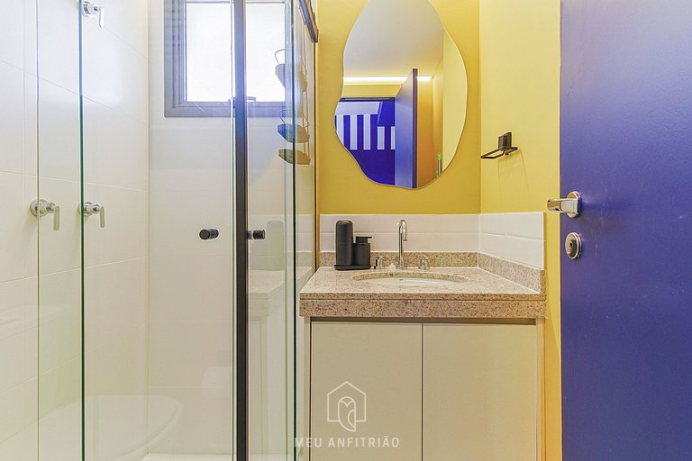 Bem decorado, academia, perto do Allianz Parque