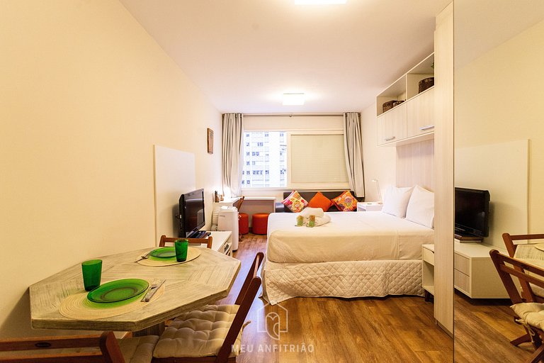 Studio com garagem | Jardins | Perto da Avenida Paulista
