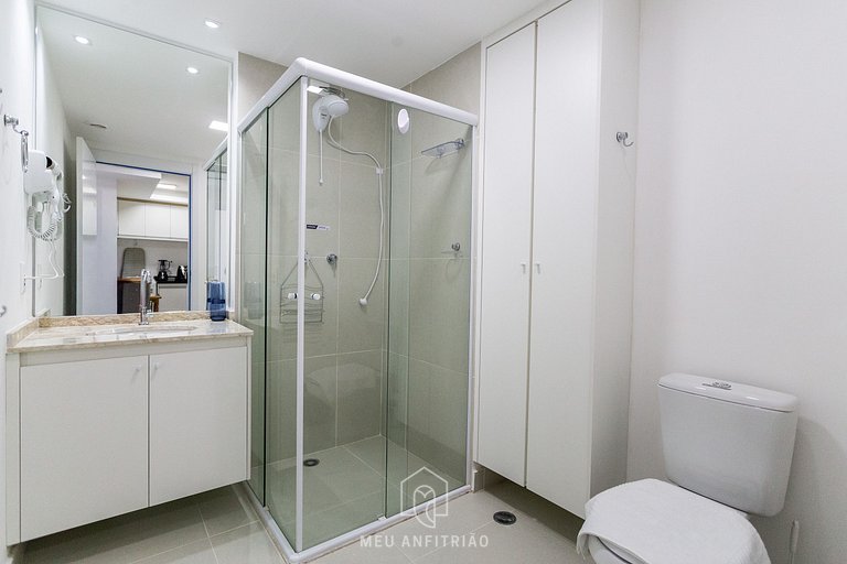 38m² | 2 quartos | Cozinha completa | 300m metrô