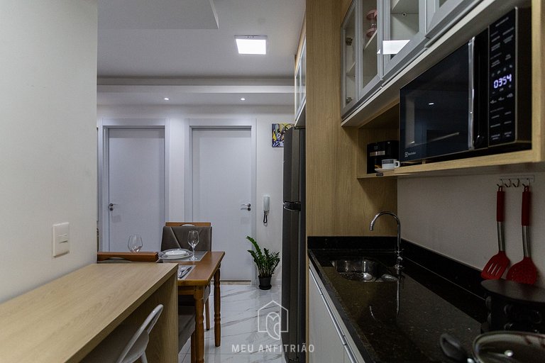 Apto 2 dorms completo, com lazer próximo ao metro