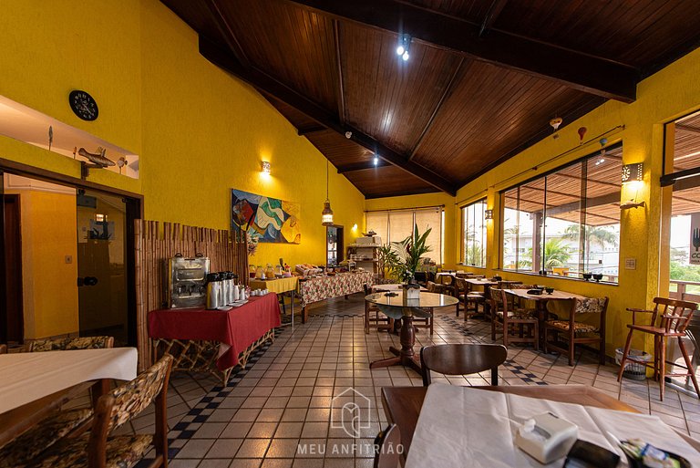 Cama de casal, café da manhã, próximo a praia