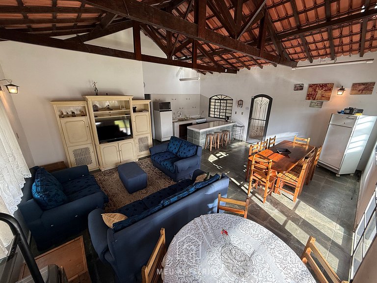 Rancho c/ piscina, churrasqueira, natureza e lazer