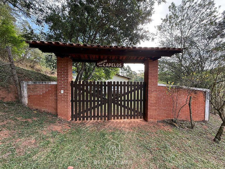 Rancho c/ piscina, churrasqueira, natureza e lazer