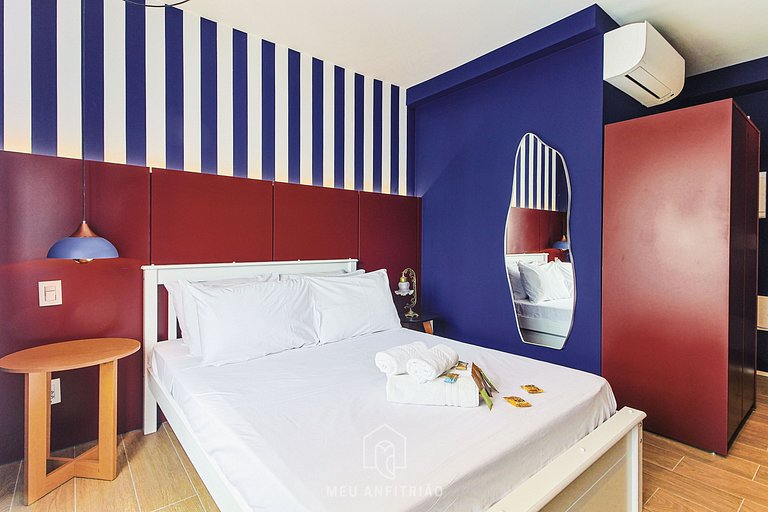 Well decorated, gym, near Allianz Parque.