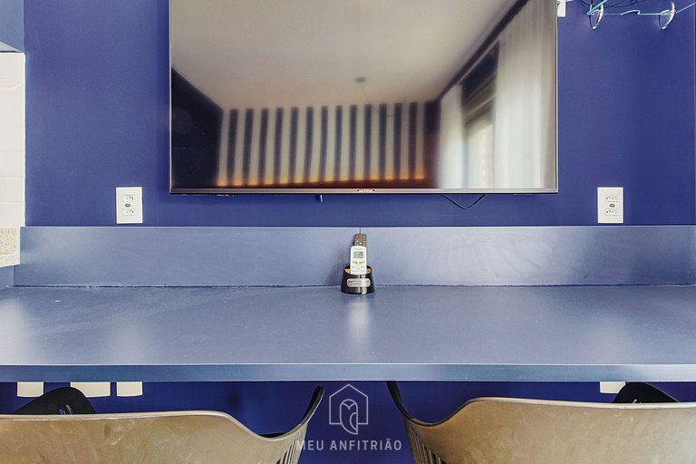 Well decorated, gym, near Allianz Parque.