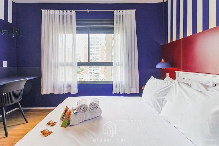 Bem decorado, academia, perto do Allianz Parque