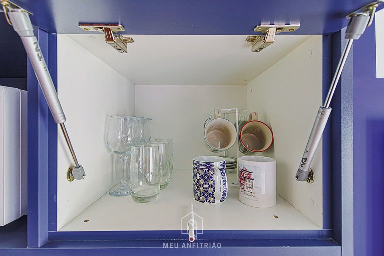 Well decorated, gym, near Allianz Parque.