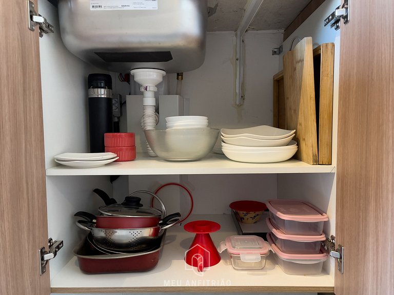 For 3 people, amenities, near Marginal Pinheiros