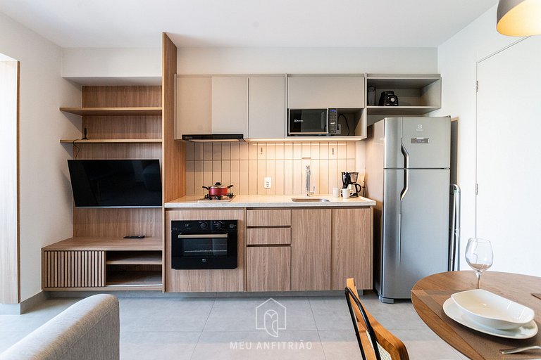 For 3 people, amenities, near Marginal Pinheiros