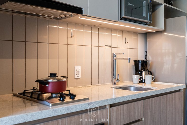 For 3 people, amenities, near Marginal Pinheiros