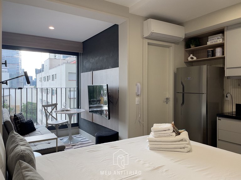 Studio in Pinheiros | Wi-Fi and full amenities