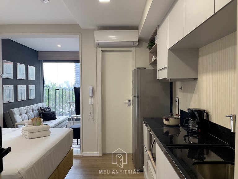 Studio in Pinheiros | Wi-Fi and full amenities