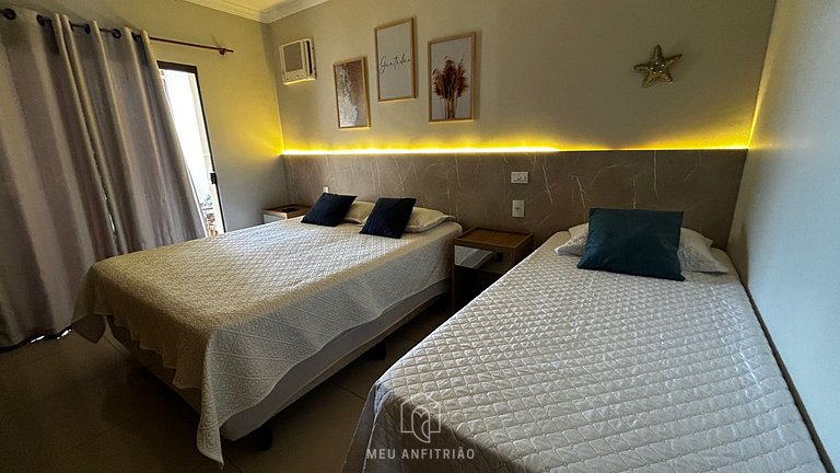 Casa con piscina y tenis, a 900 m de la playa