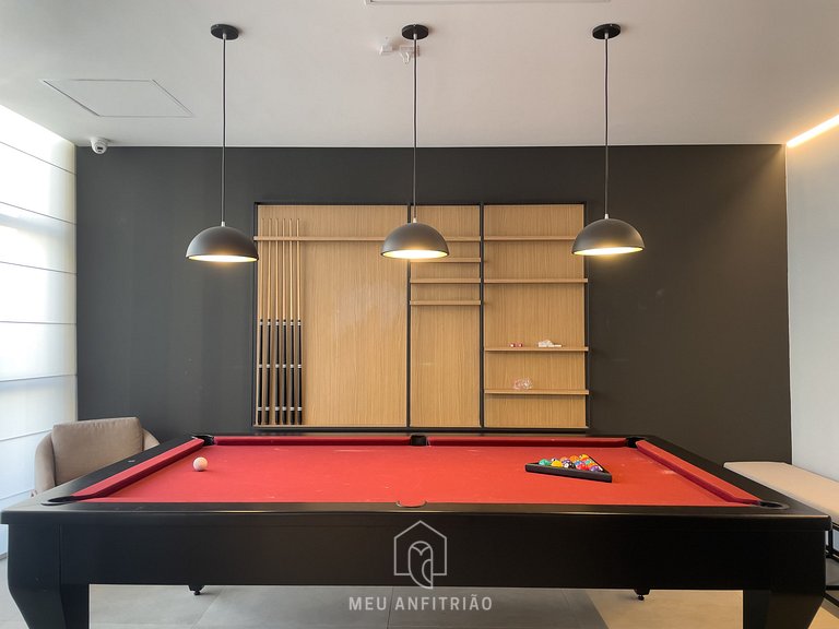 Studio with balcony, leisure near Paulista Avenue.