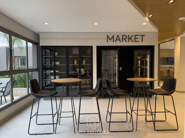 Apto p/4 | Piscina | Academia | 1,5km do Pq. Ibira