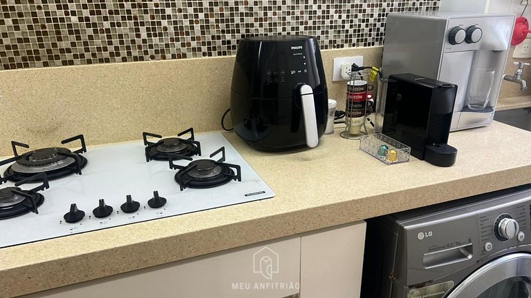 Apto para 8, garaje, piscina y ocio cerca de playa