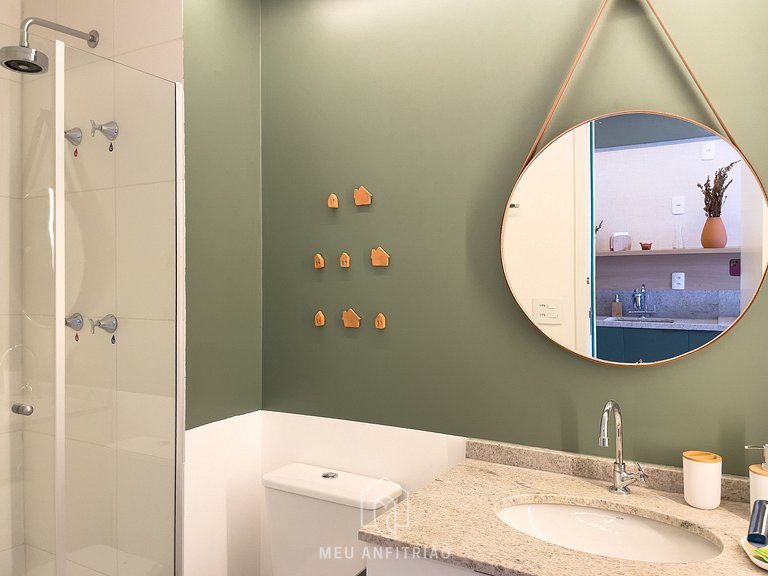 Studio p/4, varanda perto da Av Faria Lima