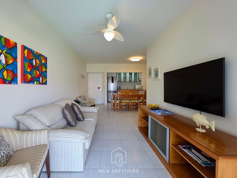 Apt for 6, balcony & leisure, 500m from the beach