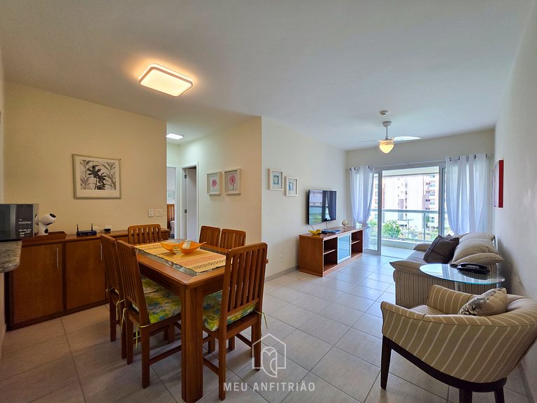 Apt for 6, balcony & leisure, 500m from the beach