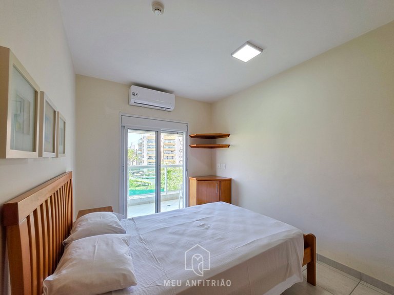 Apt for 6, balcony & leisure, 500m from the beach