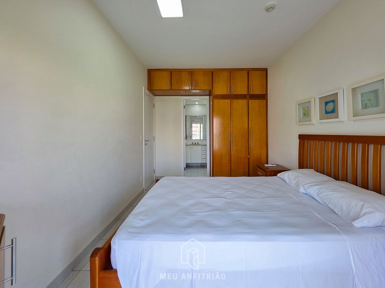 Apt for 6, balcony & leisure, 500m from the beach