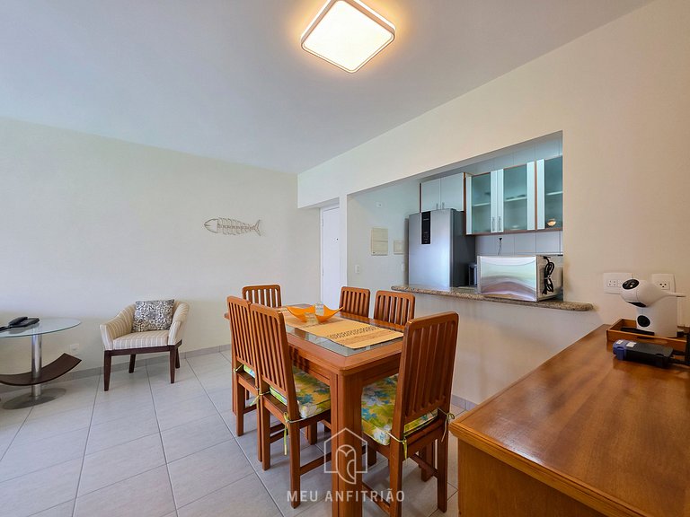 Apt for 6, balcony & leisure, 500m from the beach