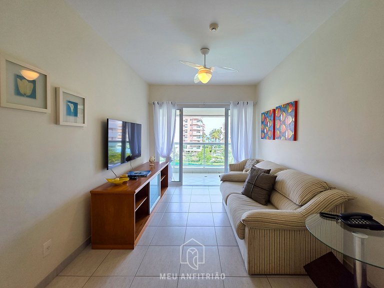 Apt for 6, balcony & leisure, 500m from the beach