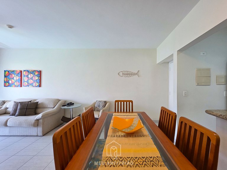 Apt for 6, balcony & leisure, 500m from the beach