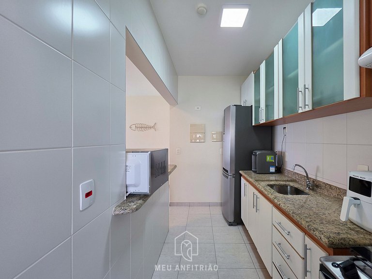 Apt for 6, balcony & leisure, 500m from the beach