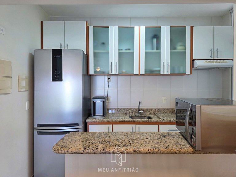 Apt for 6, balcony & leisure, 500m from the beach