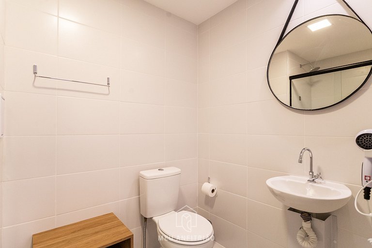 Studio, pool, leisure near Tatuapé subway-mall