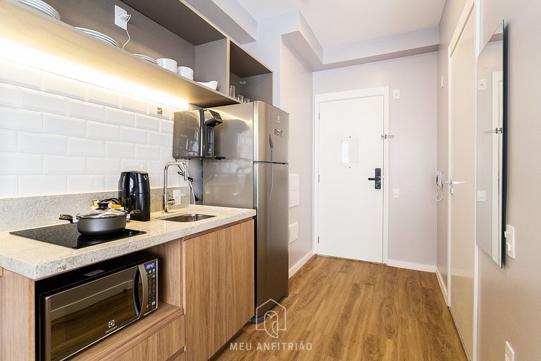 Studio, pool, leisure near Tatuapé subway-mall