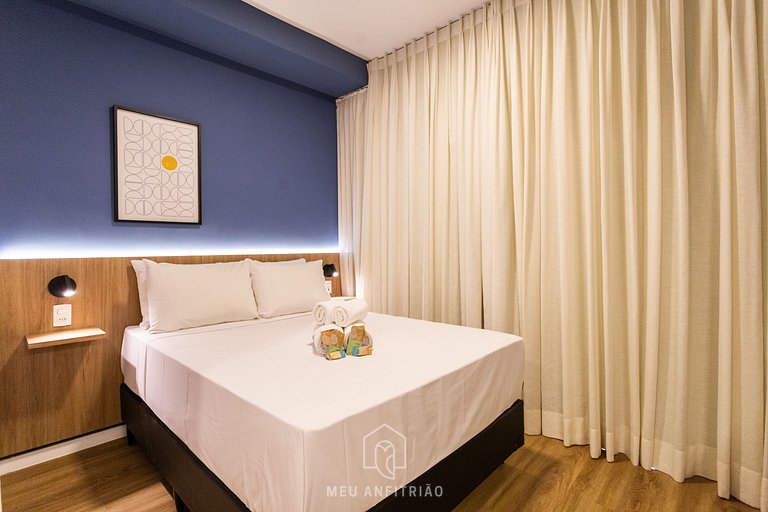 Studio, pool, leisure near Tatuapé subway-mall